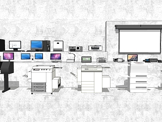 电话 复印件印刷机投影仪投影幕<em>苹果</em>台式机一体机su...