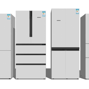 25现代家电冰箱组合单开门冰箱双开门冰箱多开门冰箱su草图模型下载