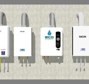 14燃气热水器电热水器su草图模型下载