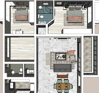 现代简约整体家装家居