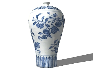 花瓶摆件饰品摆件花瓶  (8)su草图模型下载