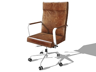 19现代办公椅转椅su草图模型下载