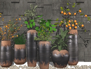08<em>新中式</em>陶瓷罐植物盆栽现代绿植,盆栽,花盆,植物花槽...