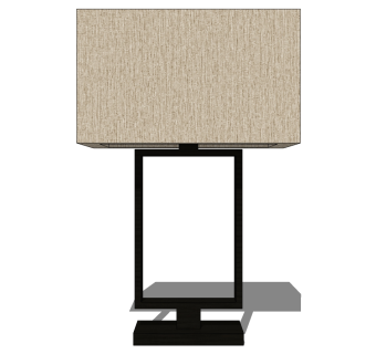 台灯su草图模型下载