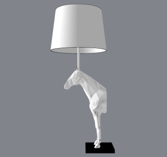 台灯su草图模型下载