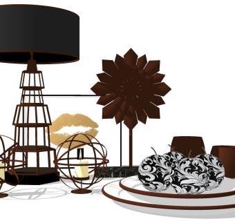 台灯su草图模型下载