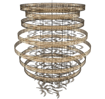 吊灯su草图模型下载