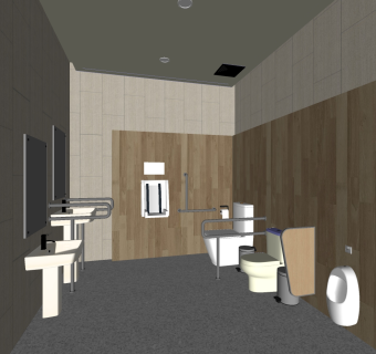 卫生间马桶su草图模型下载