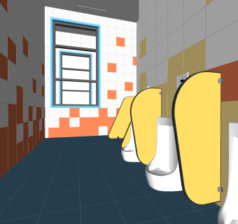 卫生间su草图模型下载