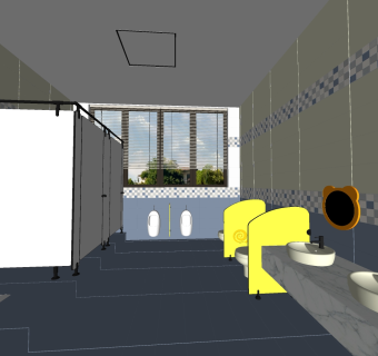 儿童卫生间su草图模型下载