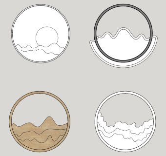 壁灯su草图模型下载