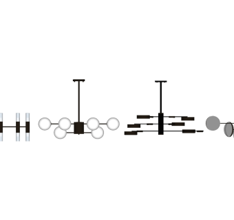金属吊灯su草图模型下载