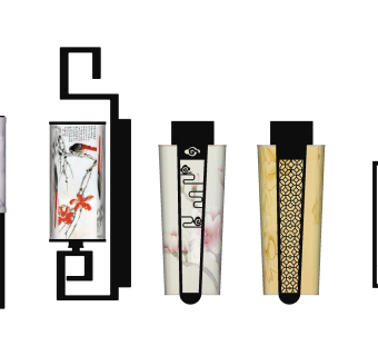 壁灯su草图模型下载