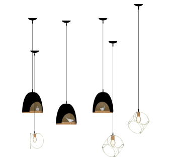 小吊灯su草图模型下载