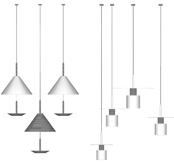 吊灯su草图模型下载