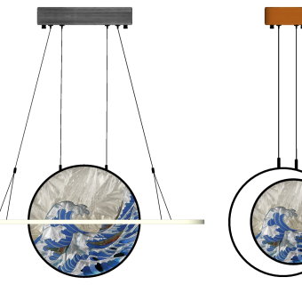创意吊灯su草图模型下载