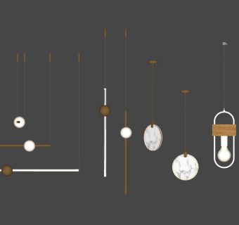 吊灯su草图模型下载