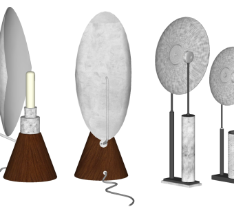 台灯su草图模型下载