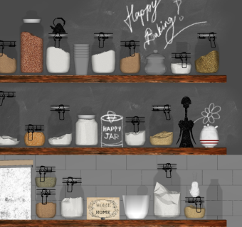 厨房用品su草图模型下载