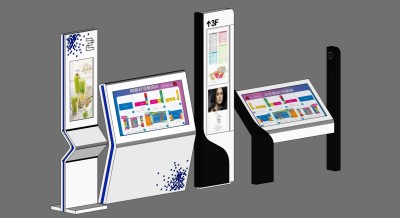 2现代商场指示牌,导向牌导引牌su草图模型下载