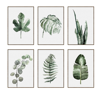 北欧挂画,装饰画su草图模型下载