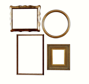 欧式法式挂画，装饰画，画框，镜框su草图模型下载