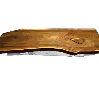 34新中式实木，原木，木板，大板，桌面茶几su草图模型下载