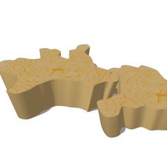 78树雕根雕茶台茶几su草图模型下载