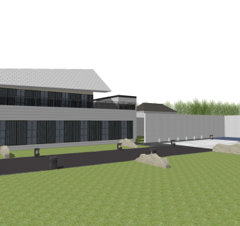 178苏州公园大湖景观规划，新中式度假村，旅游景点su草图模型下载