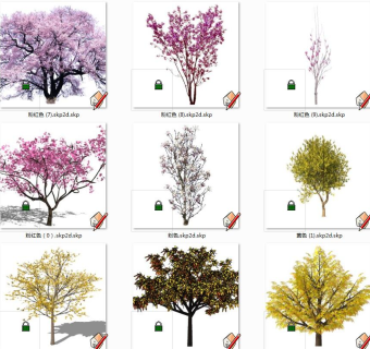 树sketchup草图模型下载su草图模型下载