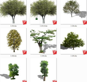 树sketchup草图模型下载su草图模型下载