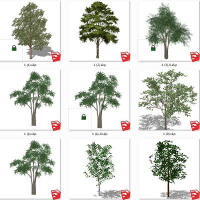 树sketchup草图模型下载su草图模型下载