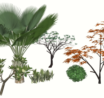 树sketchup草图模型下载su草图模型下载
