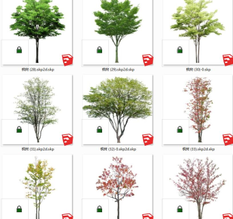 树sketchup草图模型下载su草图模型下载