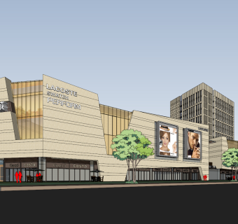 284嘉荟城 现代商业综合体 ，海派建筑，欧式风格建筑，商业购物中心，写字楼，商业广场，户外咖啡桌椅su草图模型下载