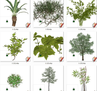 树sketchup草图模型下载su草图模型下载