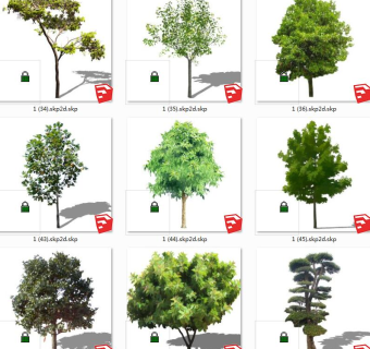 树sketchup草图模型下载su草图模型下载