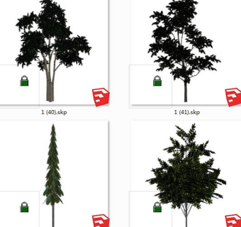 树sketchup草图模型下载su草图模型下载
