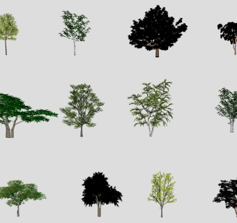 树sketchup草图模型下载su草图模型下载