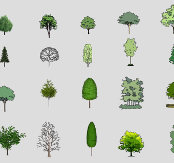 树sketchup草图模型下载su草图模型下载