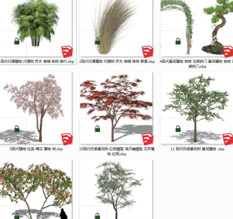 树sketchup草图模型下载su草图模型下载
