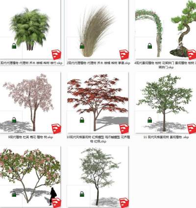 树sketchup草图模型下载su草图模型下载