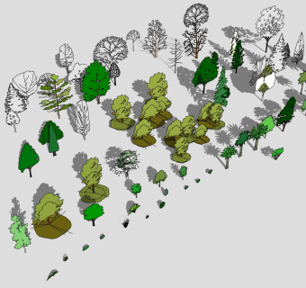 树sketchup草图模型下载 su草图模型下载