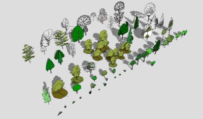 树sketchup草图模型下载 su草图模型下载