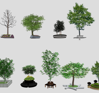 树sketchup草图模型下载 su草图模型下载