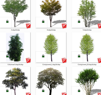 树sketchup草图模型下载 su草图模型下载