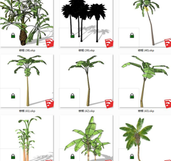 树sketchup草图模型下载 su草图模型下载