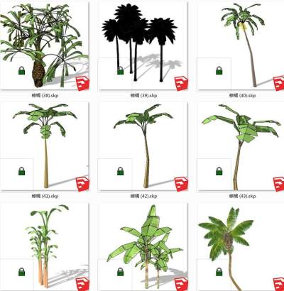 树sketchup草图模型下载 su草图模型下载