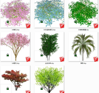 树sketchup草图模型下载 su草图模型下载