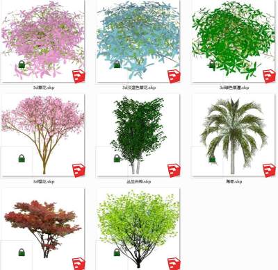 树sketchup草图模型下载 su草图模型下载